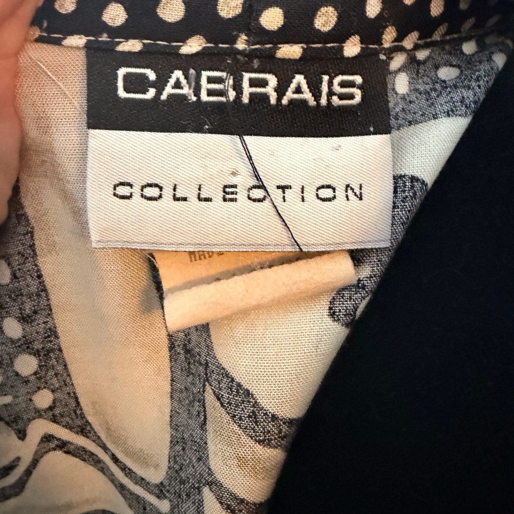 Vintage Cabrais Collection Open Front Rayon Top - Picture 5 of 6
